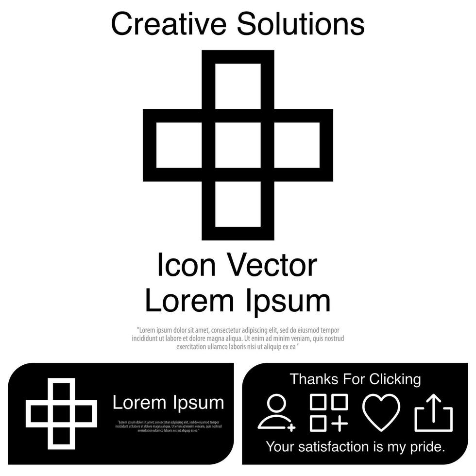 Cruz icono vectoriales eps 10 vector