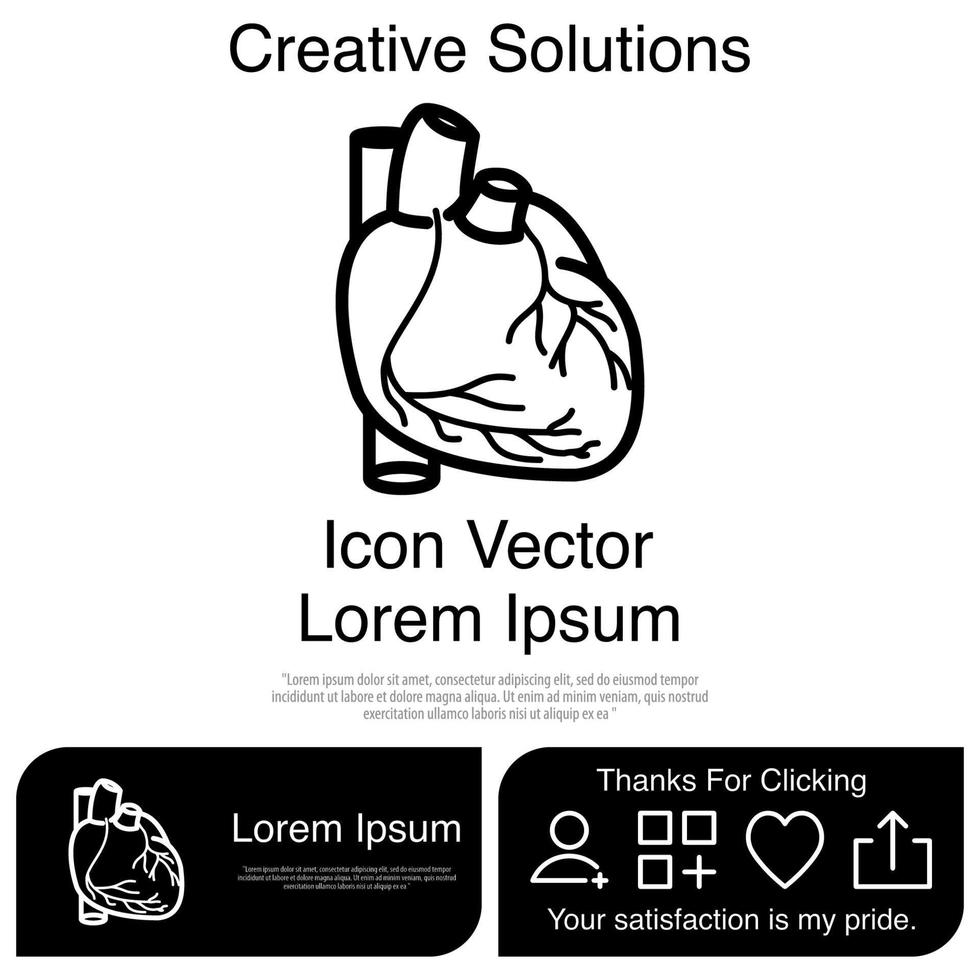 Heart Icon Vector EPS 10