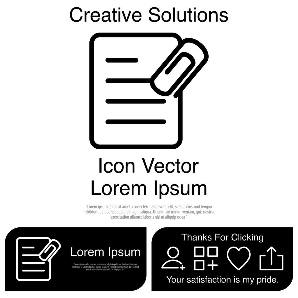 Best Document Icon Vector EPS 10