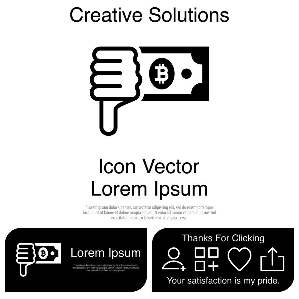 Down Investment Icon Vector EPS 10