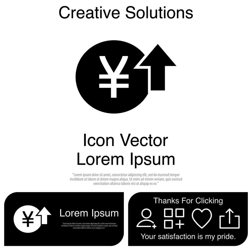Up Investment Icon Vector EPS 10