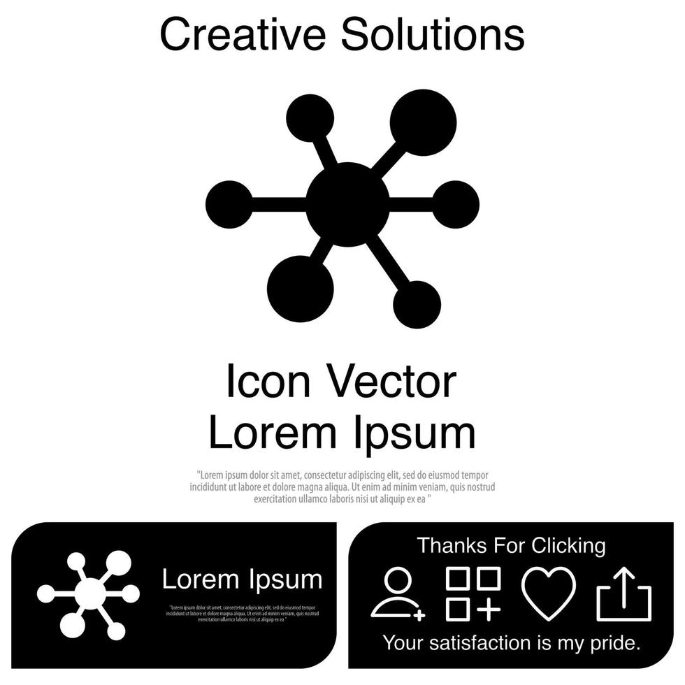 Atom Icon Vector EPS 10