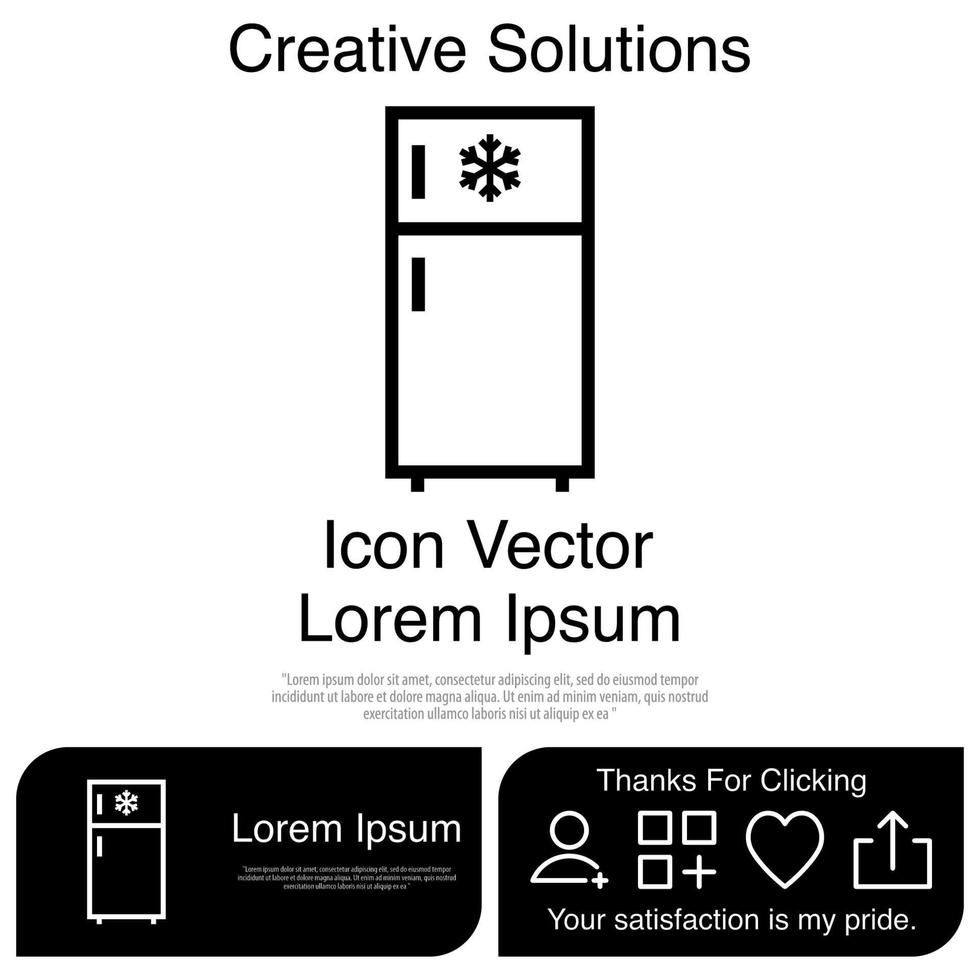 congelador, icono, vector, eps, 10 vector