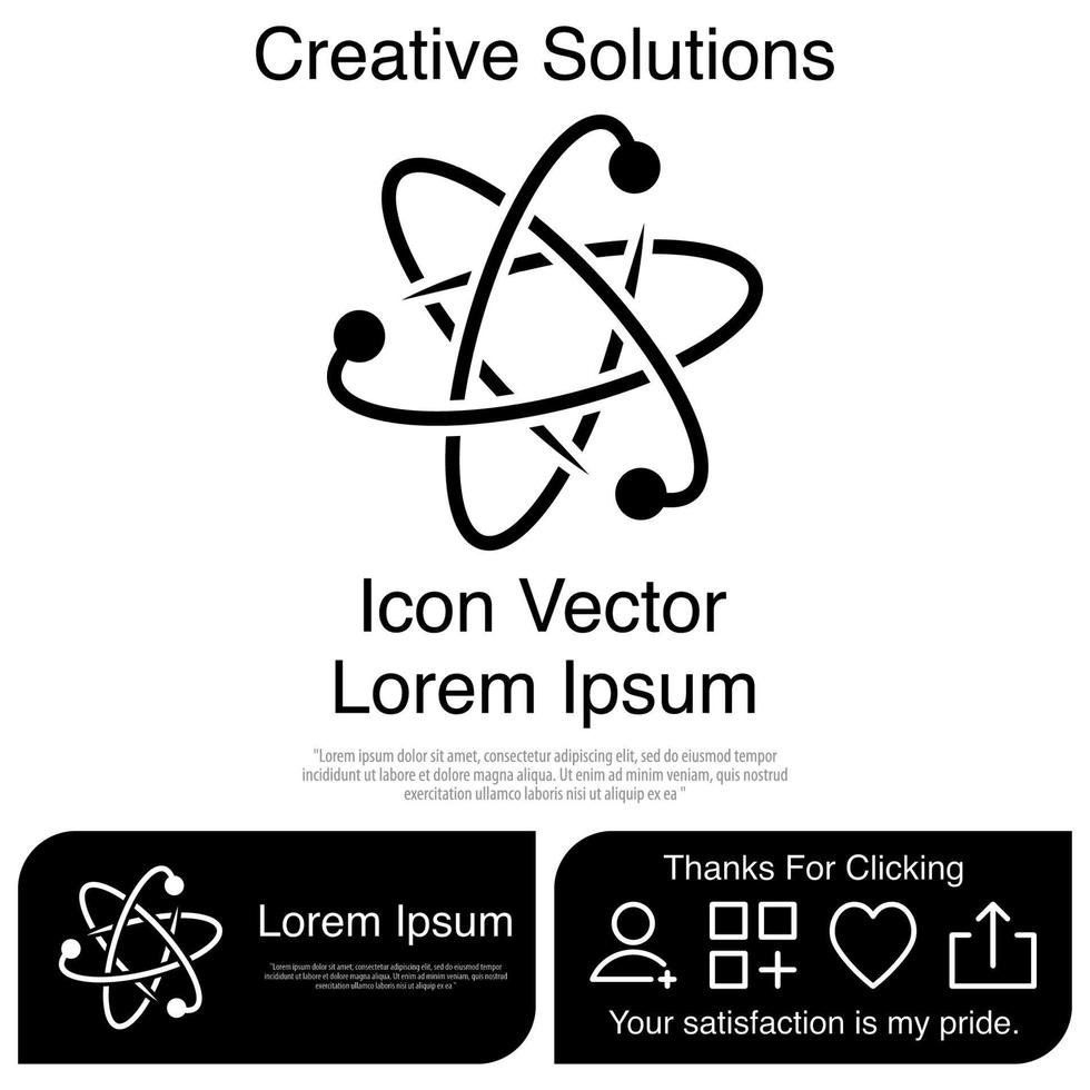 Atom Icon Vector EPS 10