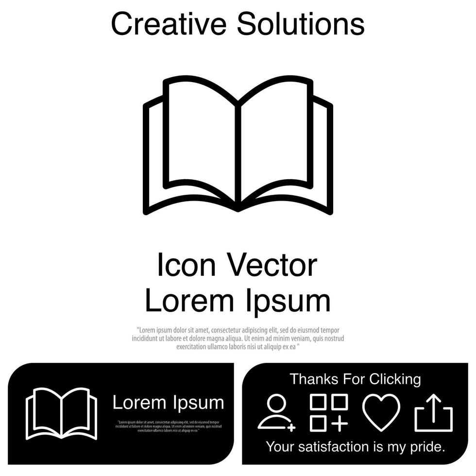 libro, icono, vector, eps, 10 vector