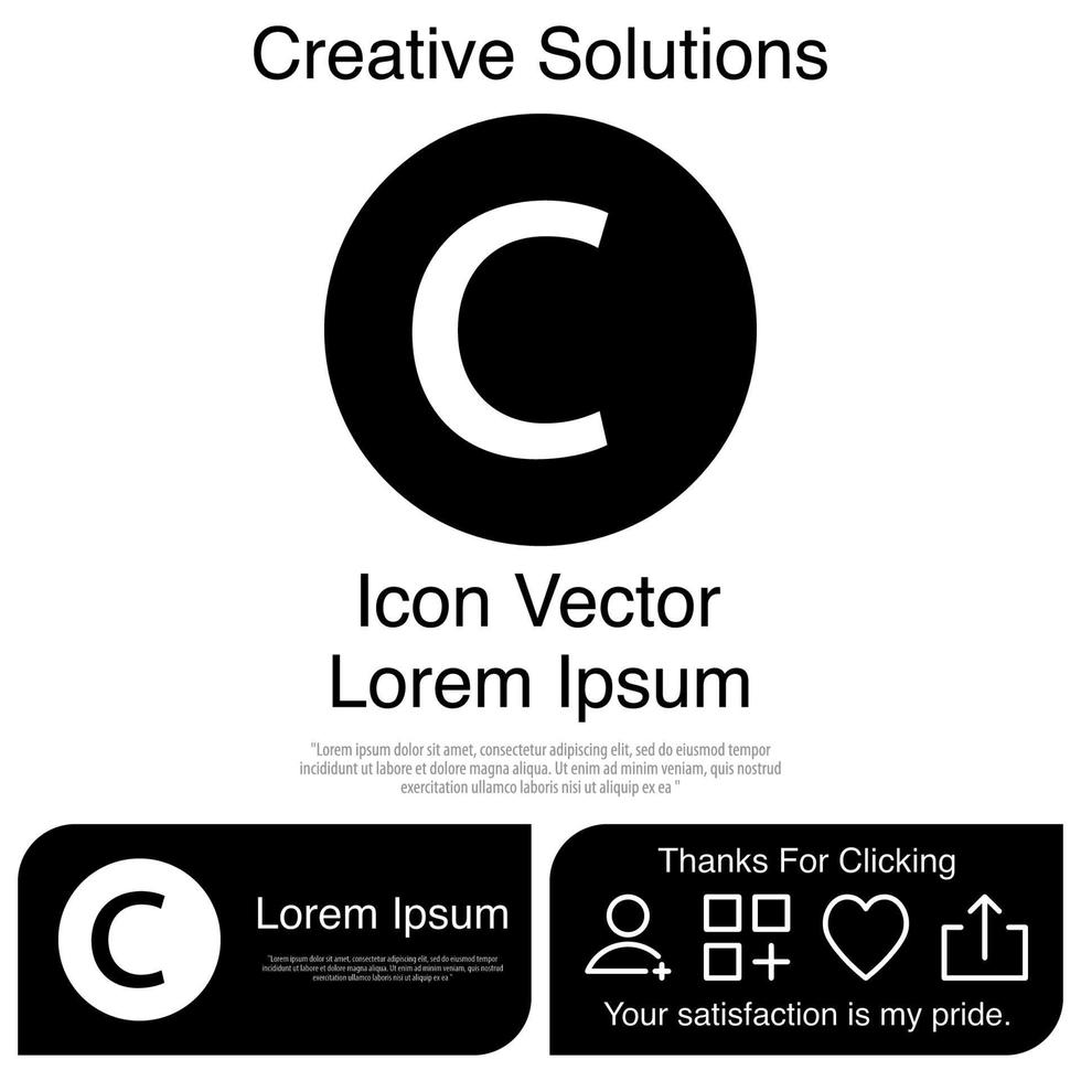 Copyright Icon Vector EPS 10