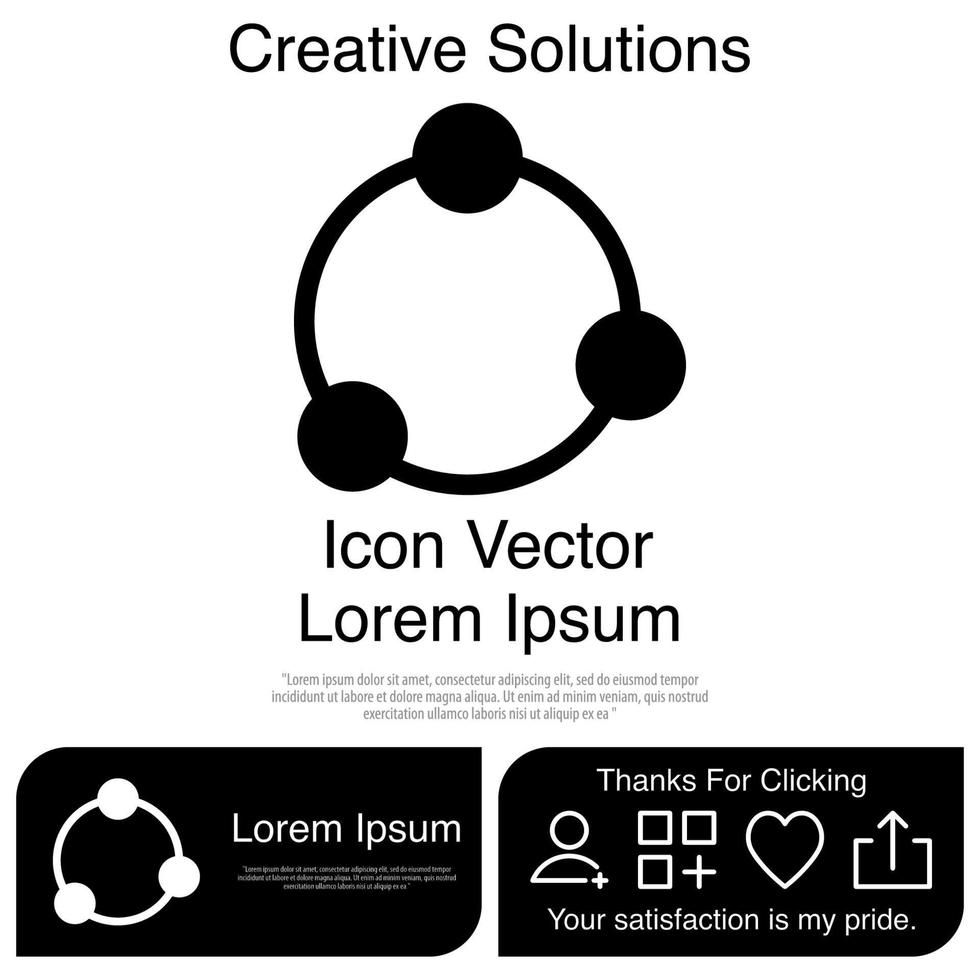 Atom Icon Vector EPS 10