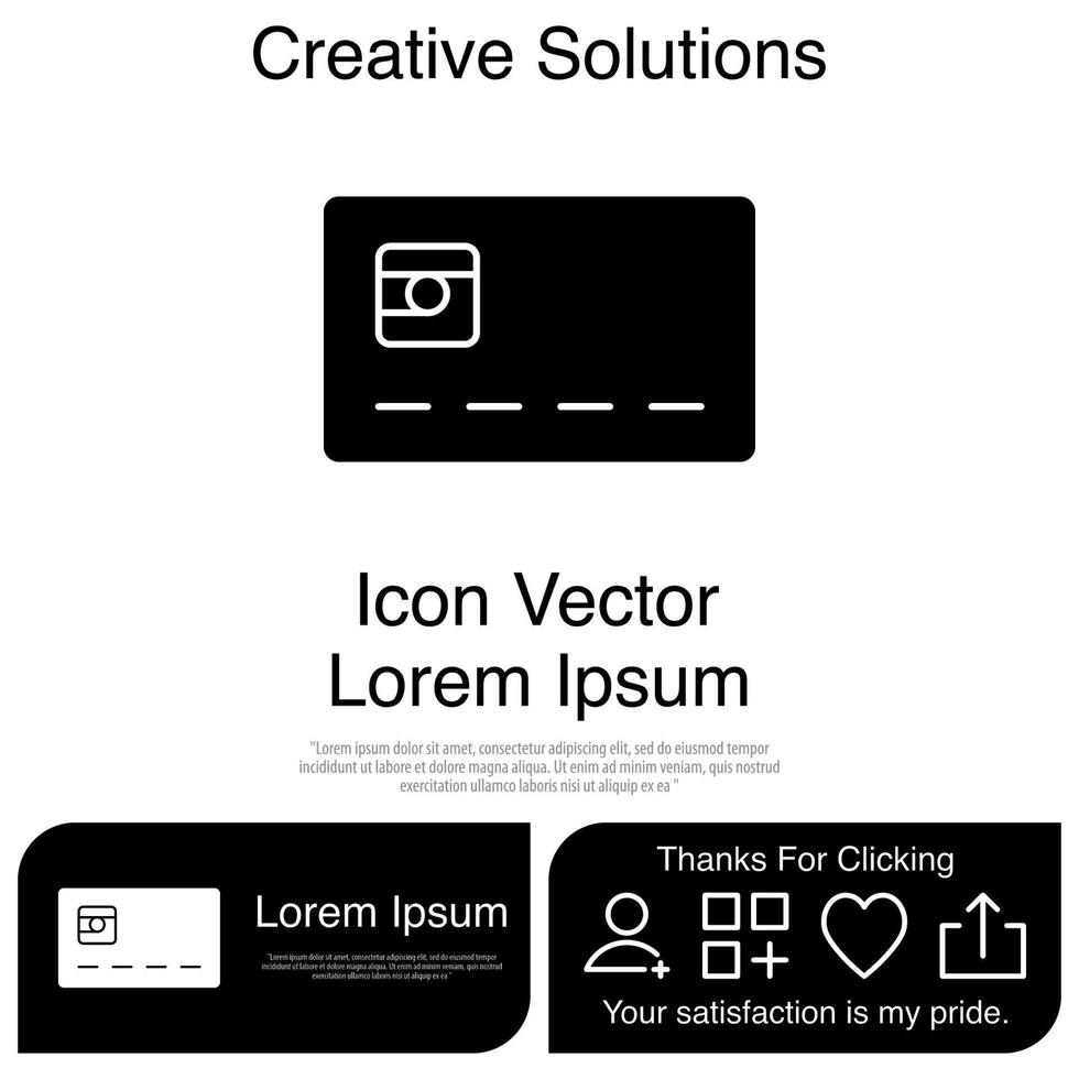 Credit Card Icon Vector EPS 10