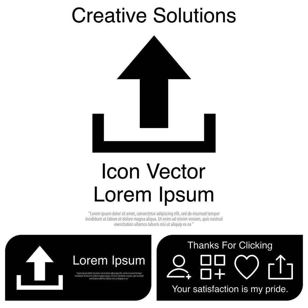Upload Icon Vector EPS 10