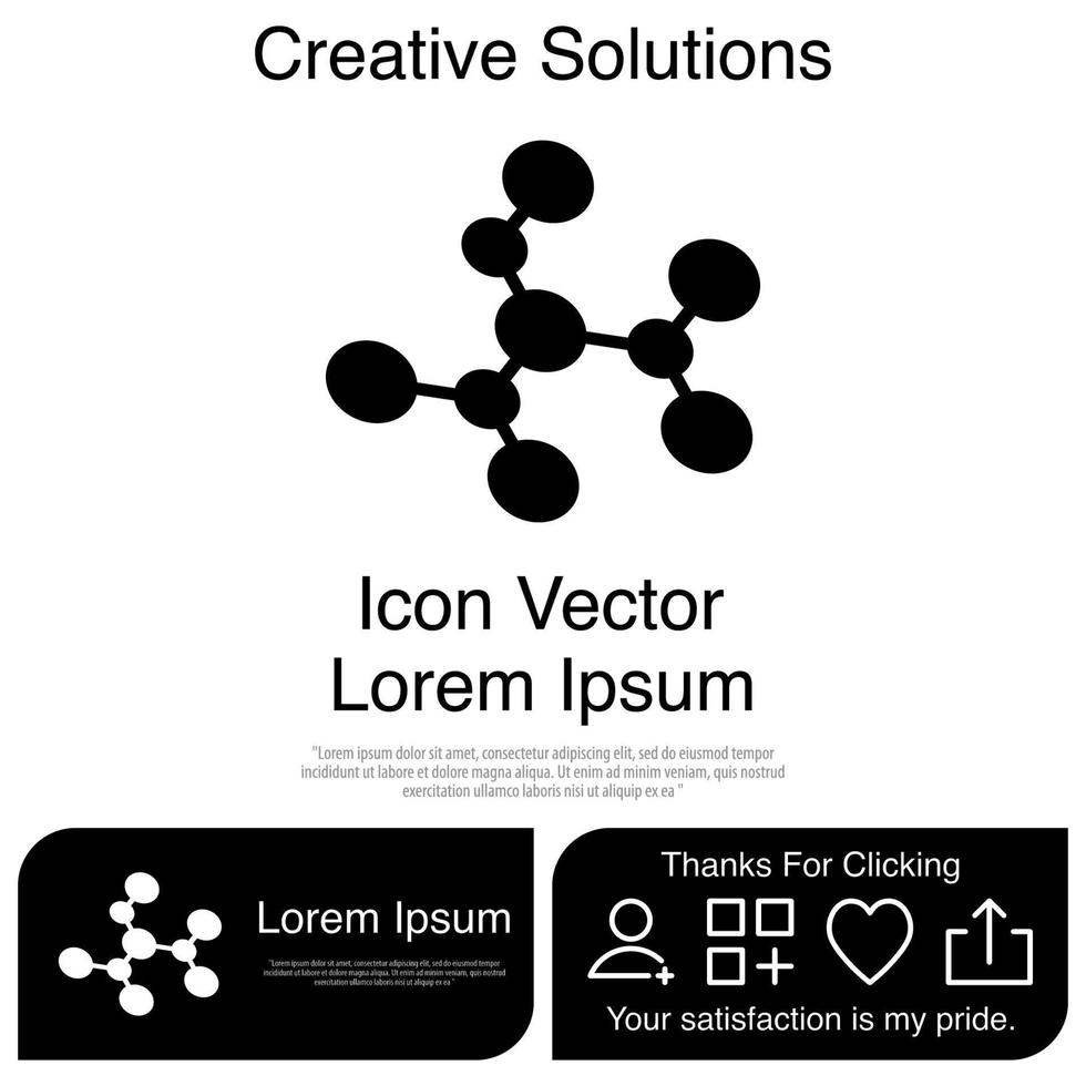Molecule Icon Vector EPS 10