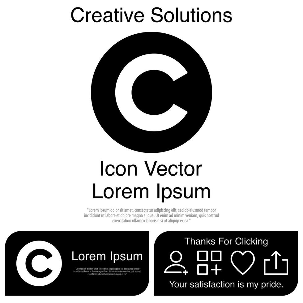 Copyright Icon Vector EPS 10