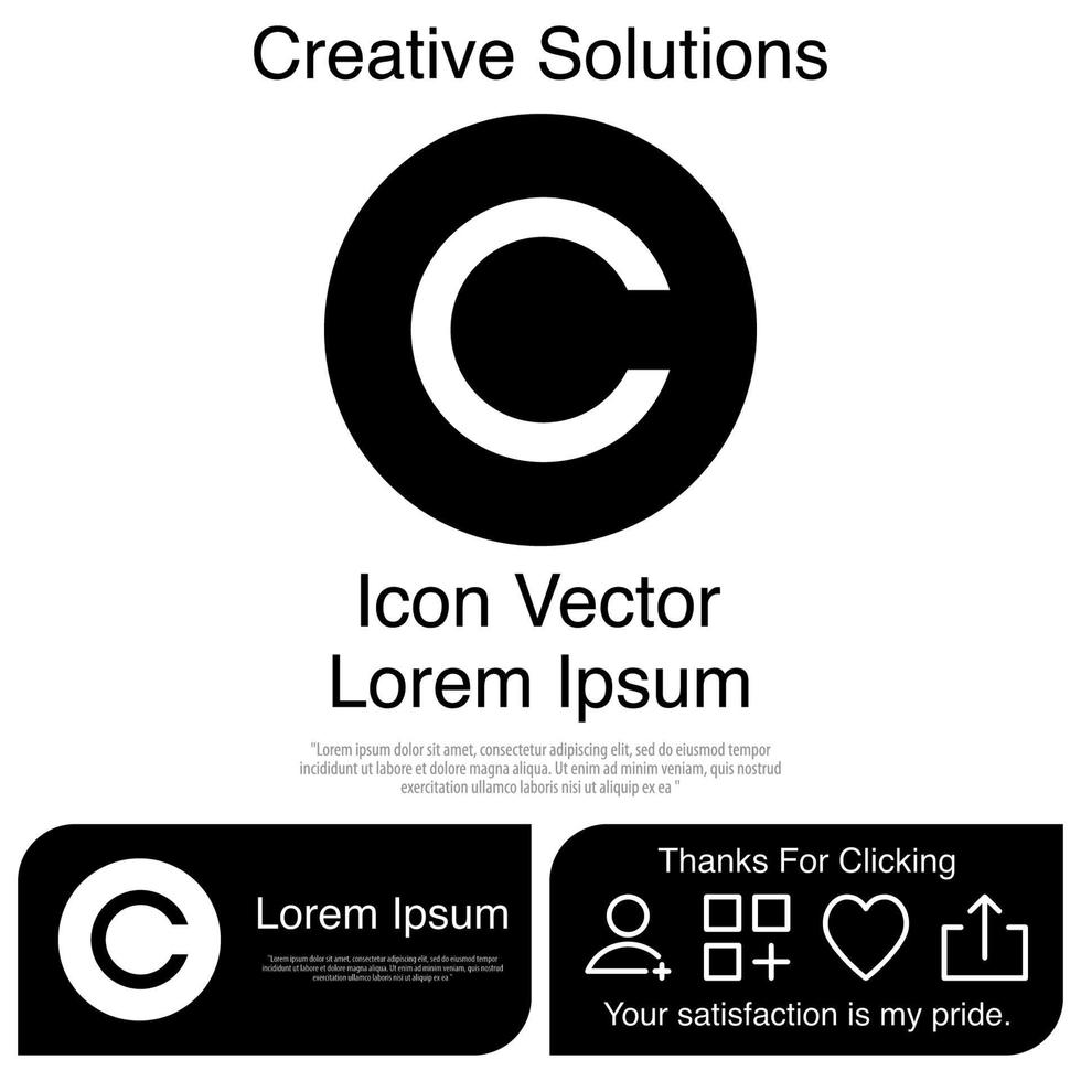 Copyright Icon Vector EPS 10