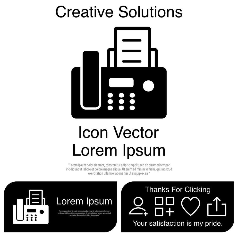 icono de fax vector eps 10