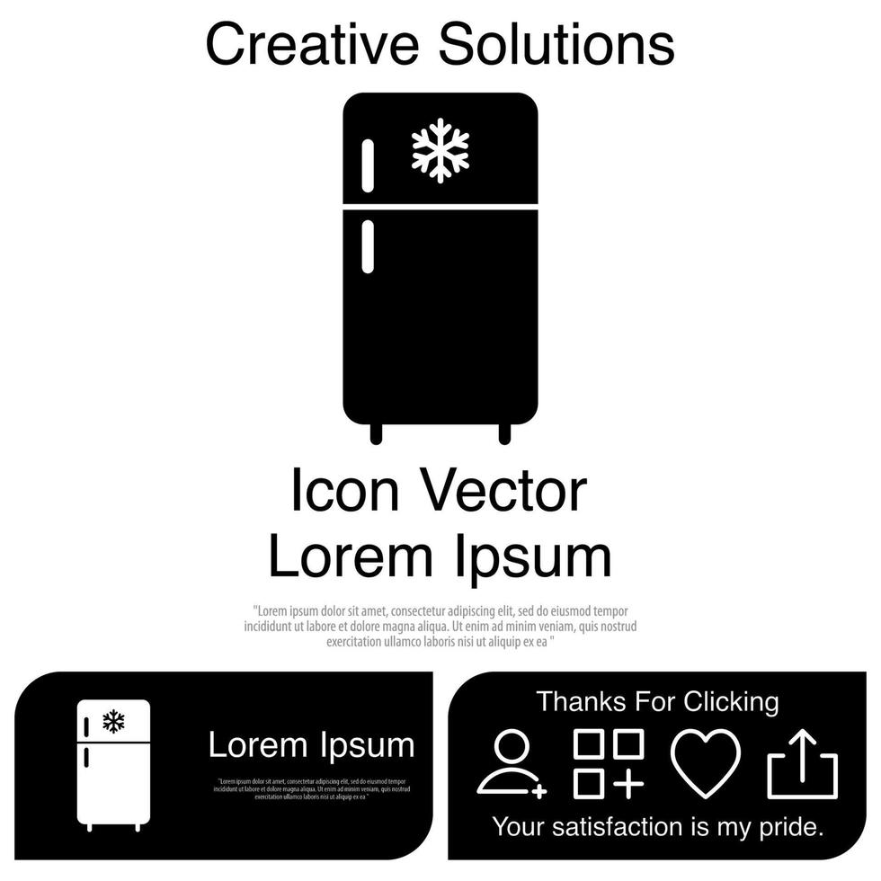 congelador, icono, vector, eps, 10 vector