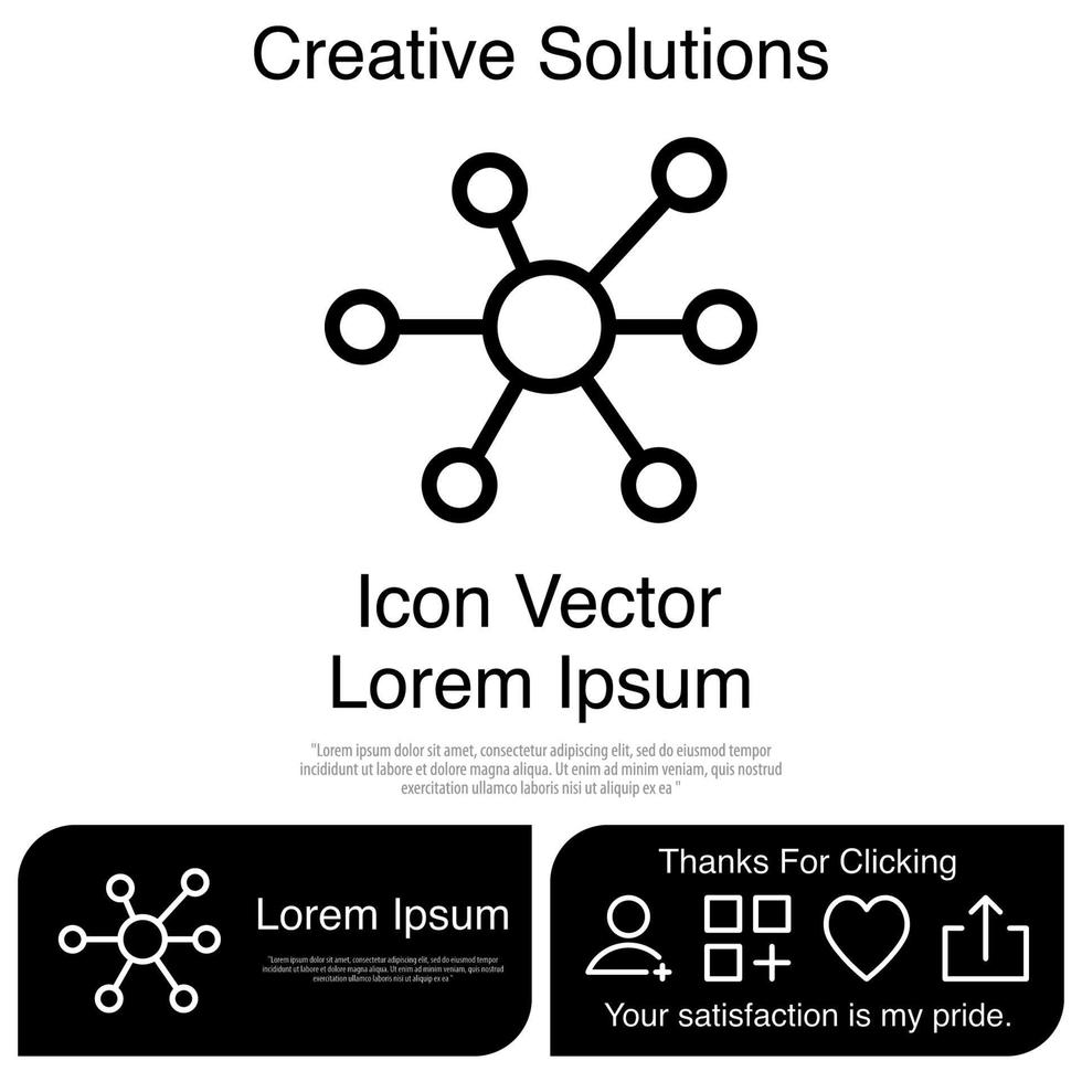 Atom Icon Vector EPS 10