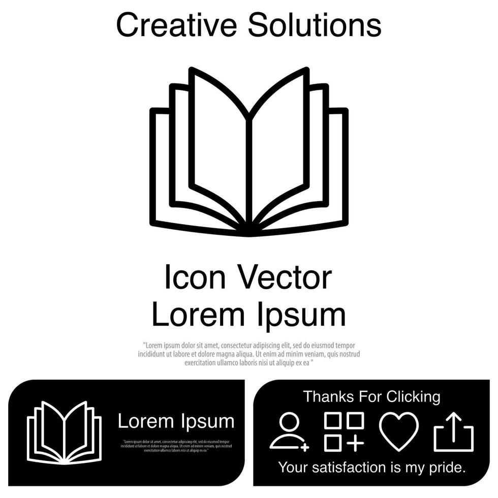 Book Icon Vector EPS 10