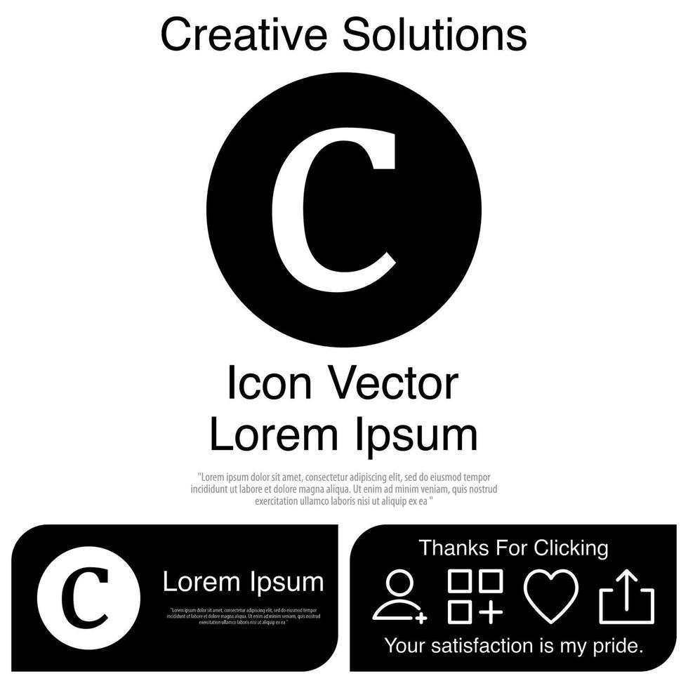 Copyright Icon Vector EPS 10