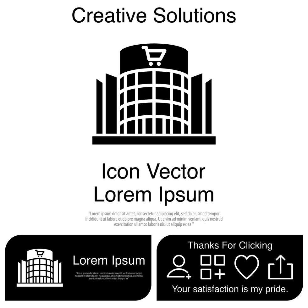 Departement Store Icon Vector EPS 10
