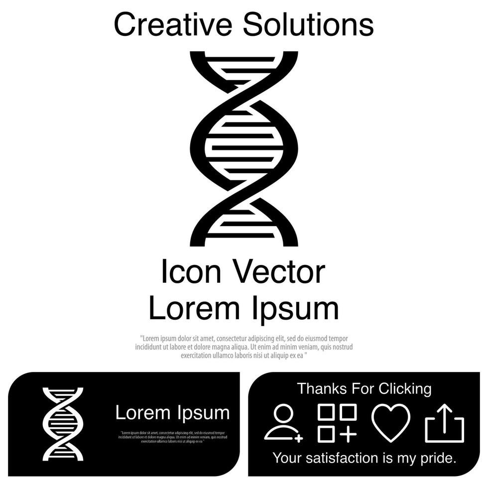 DNA Icon Vector EPS 10