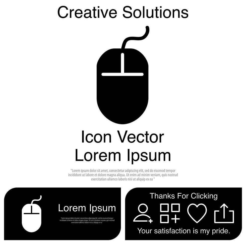 Mouse Icon Vector EPS 10