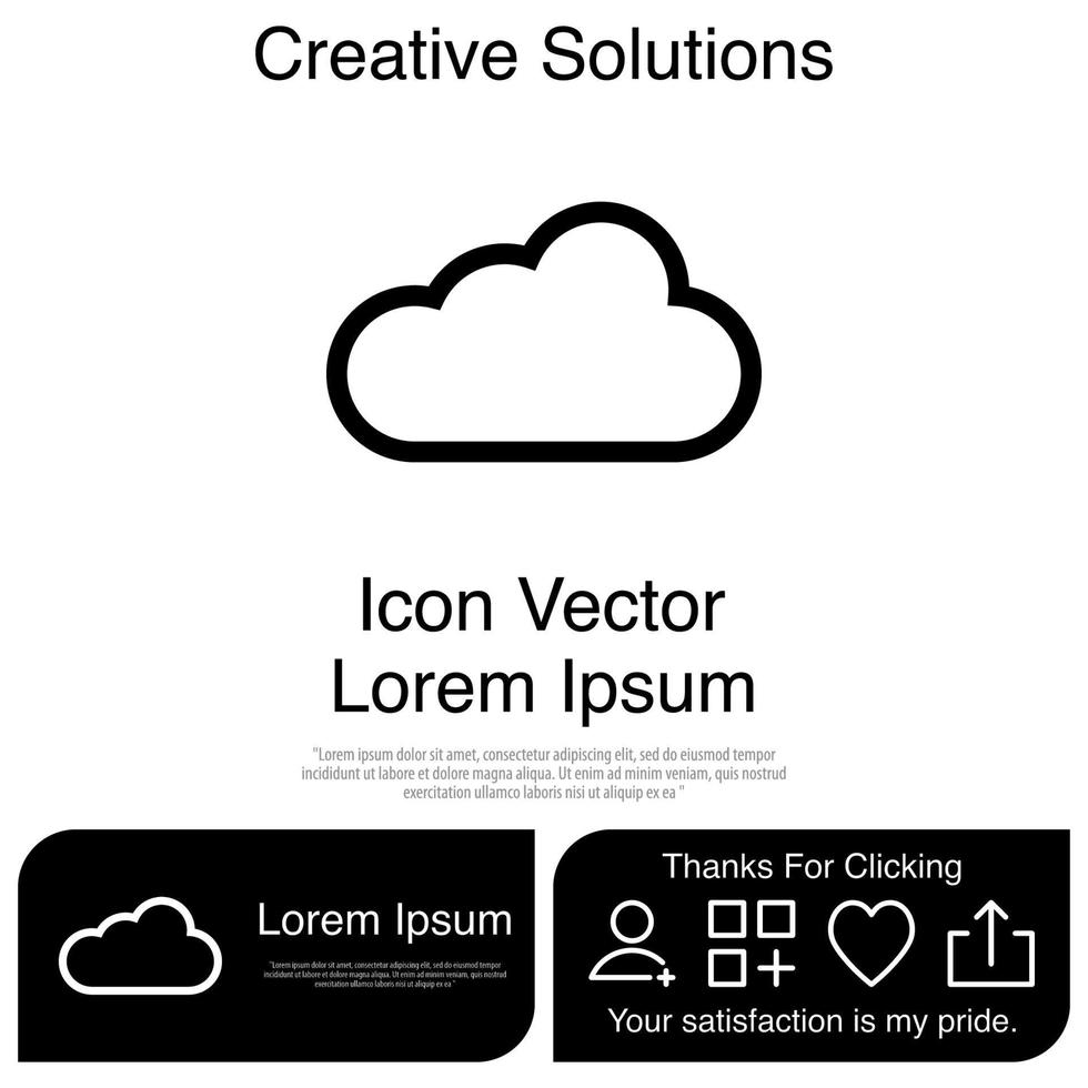 Cloud Icon Vector EPS 10