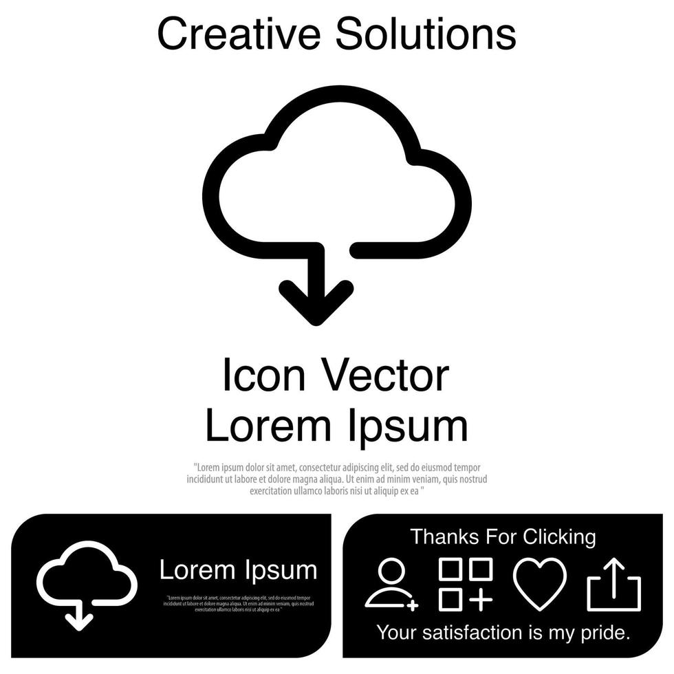 Cloud Icon Vector EPS 10