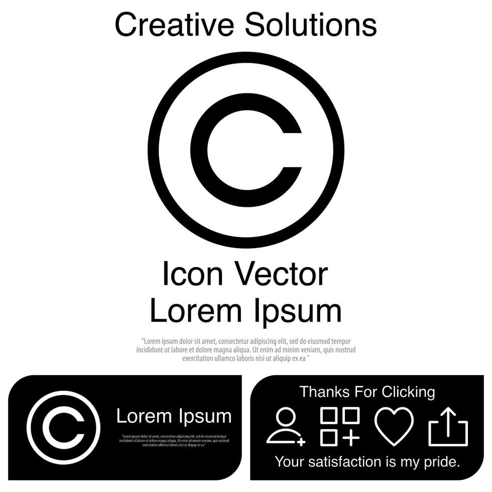 Copyright Icon Vector EPS 10
