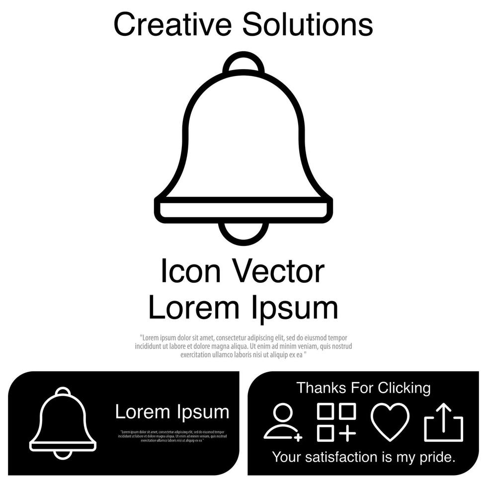 Bell Icon Vector EPS 10