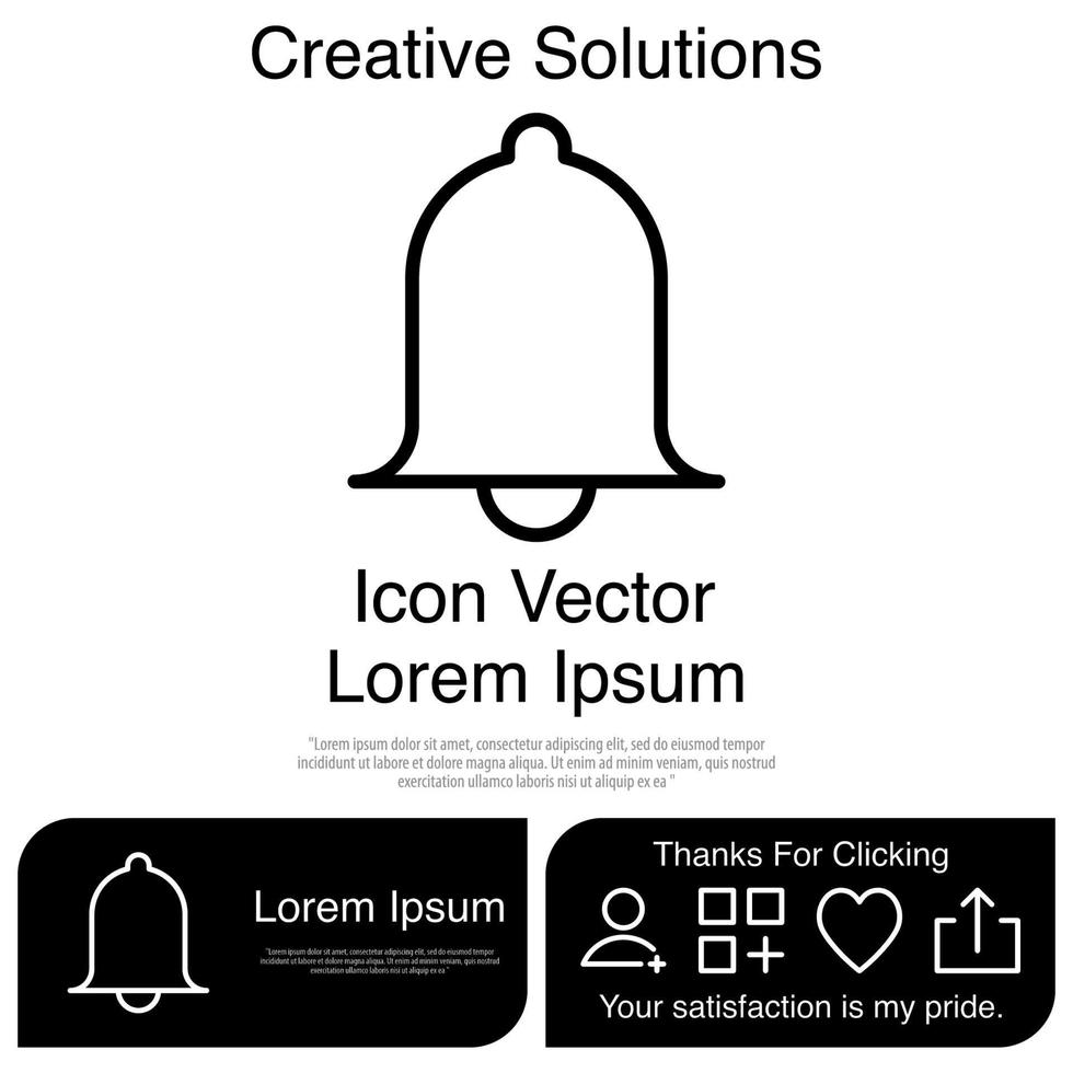 campana icono vectoriales eps 10 vector