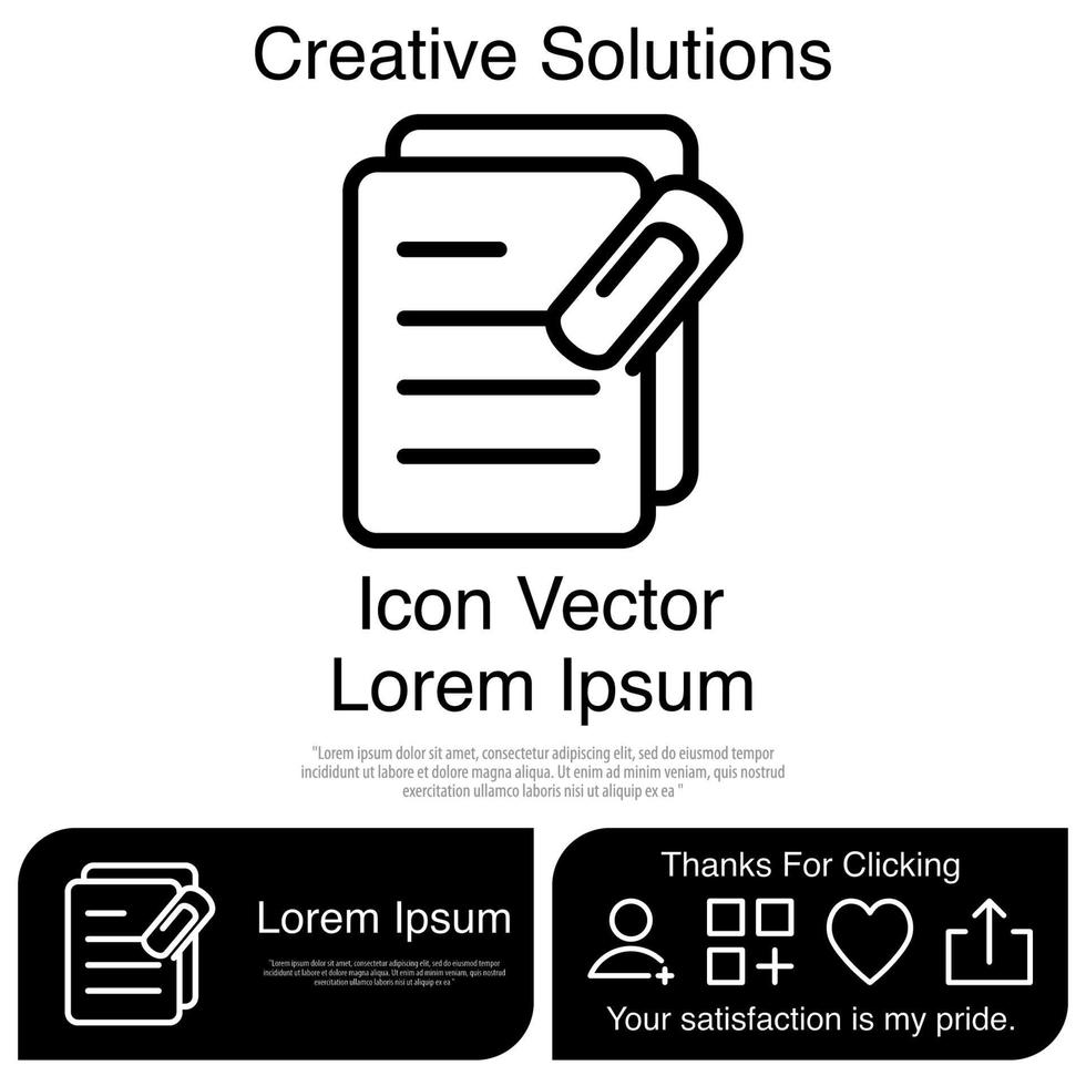 Best Document Icon Vector EPS 10