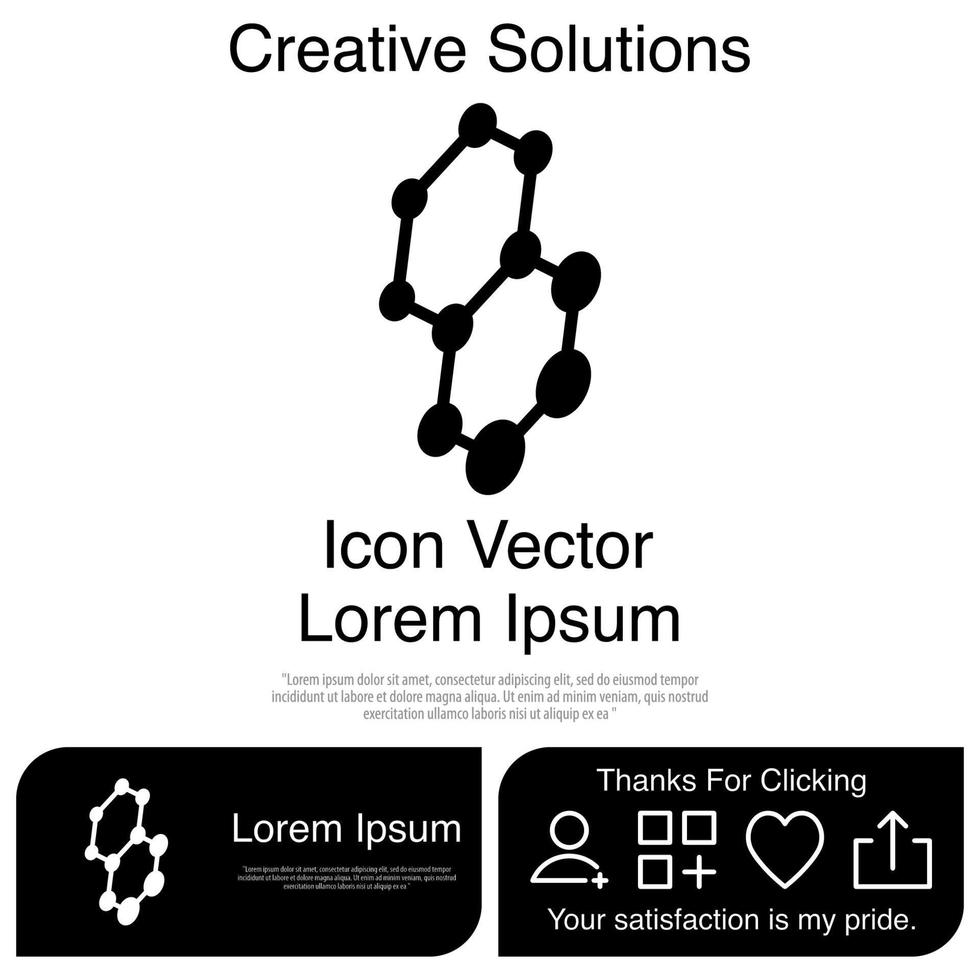 Molecule Icon Vector EPS 10