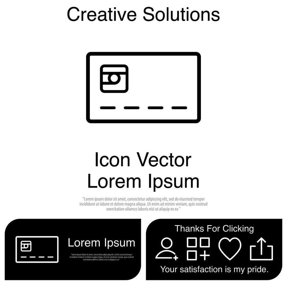 Credit Card Icon Vector EPS 10