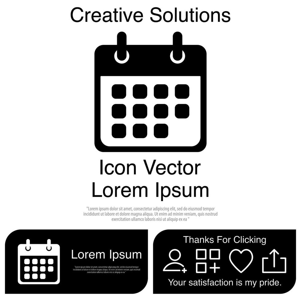 Calendar Icon Vector EPS 10