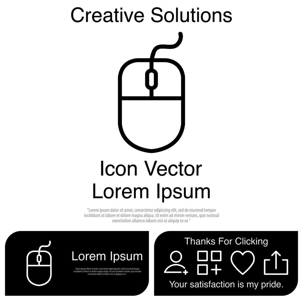 Mouse Icon Vector EPS 10