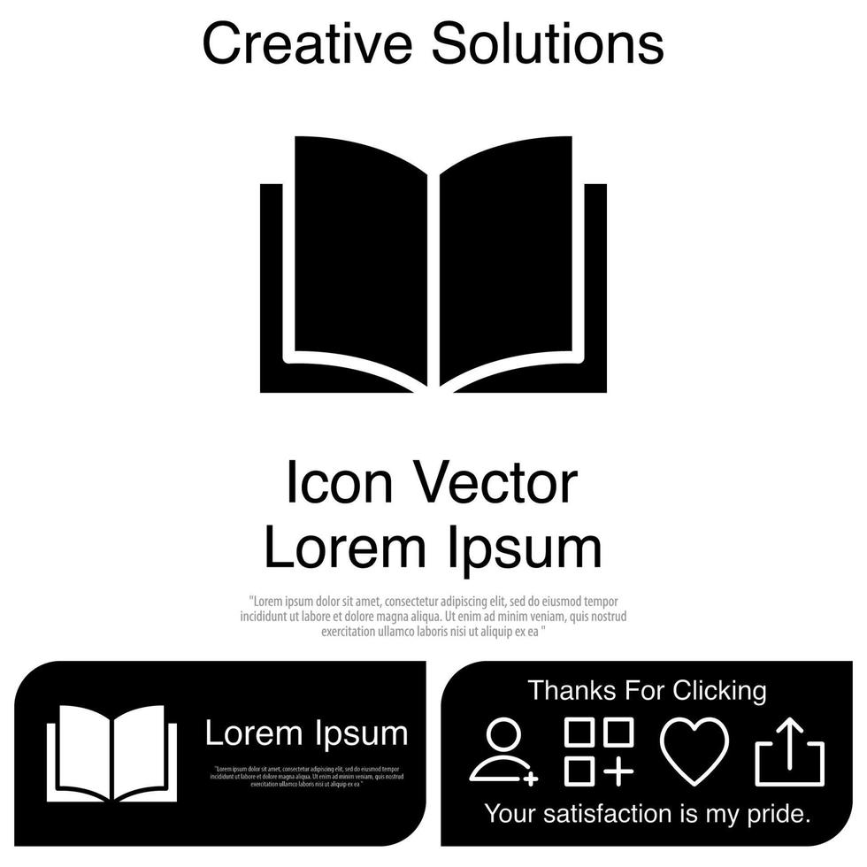 libro, icono, vector, eps, 10 vector
