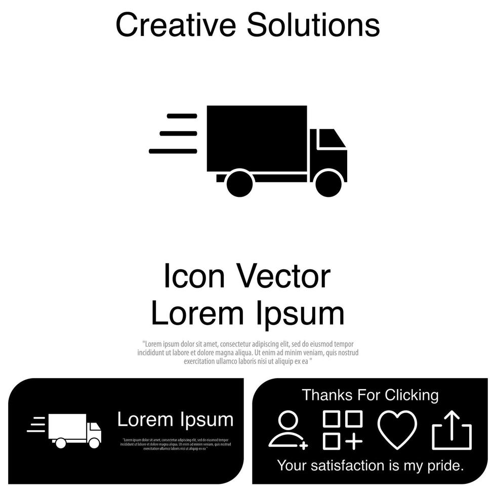 entrega, icono, vector, eps, 10 vector