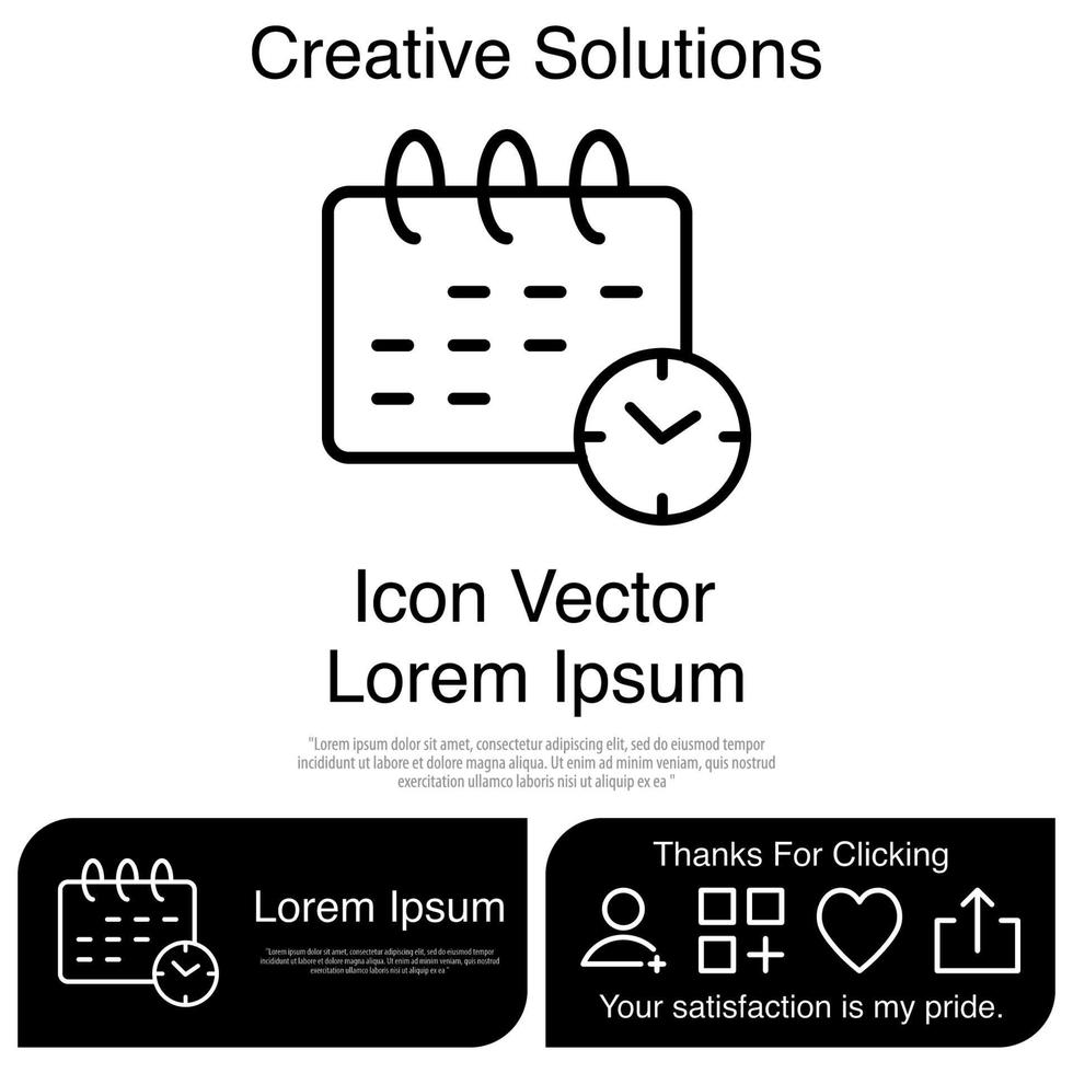 Calendar Icon Vector EPS 10