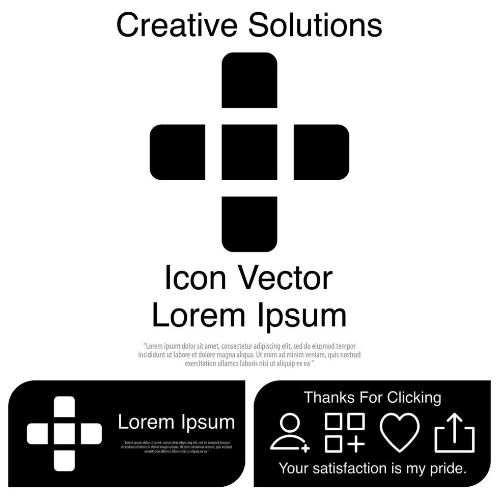 Cruz icono vectoriales eps 10 vector