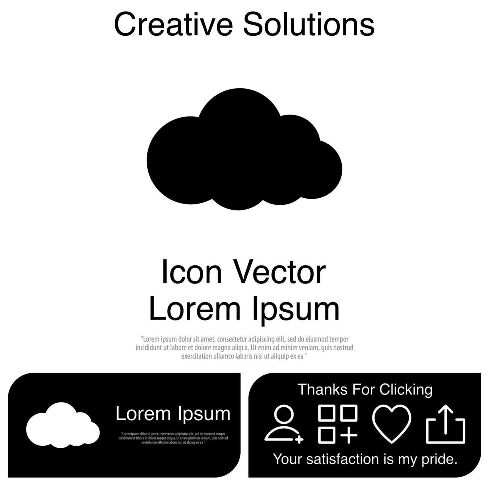 icono de nube eps vectoriales 10 vector
