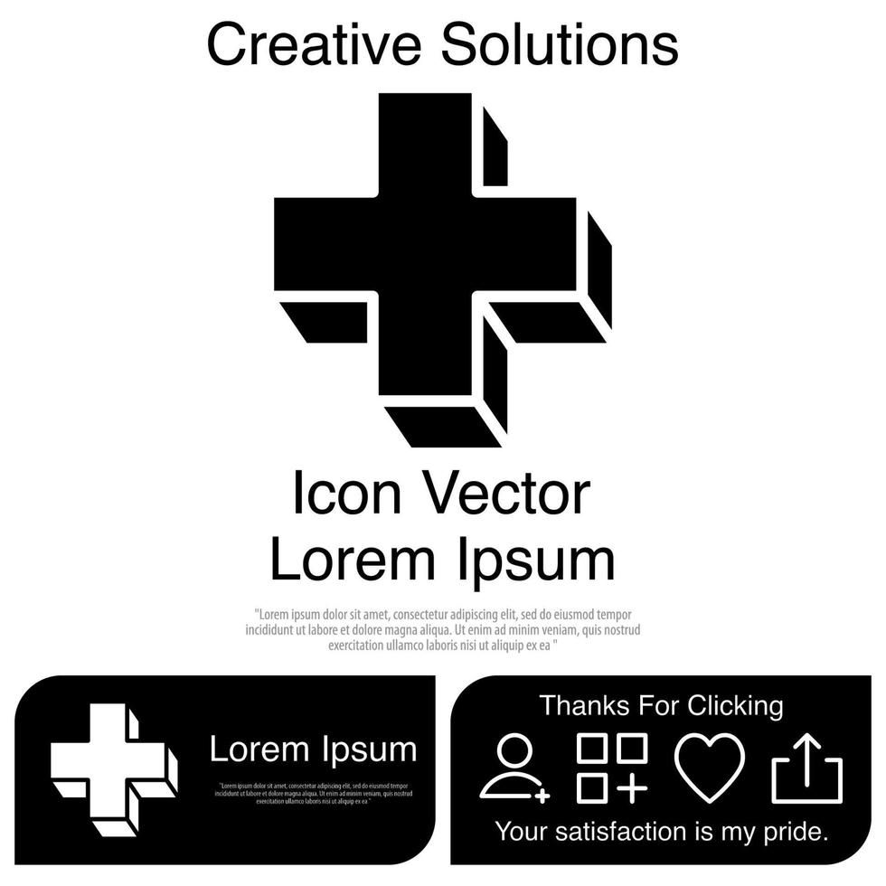 Cross Icon Vector EPS 10
