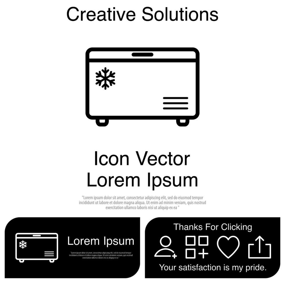 Freezer Icon Vector EPS 10