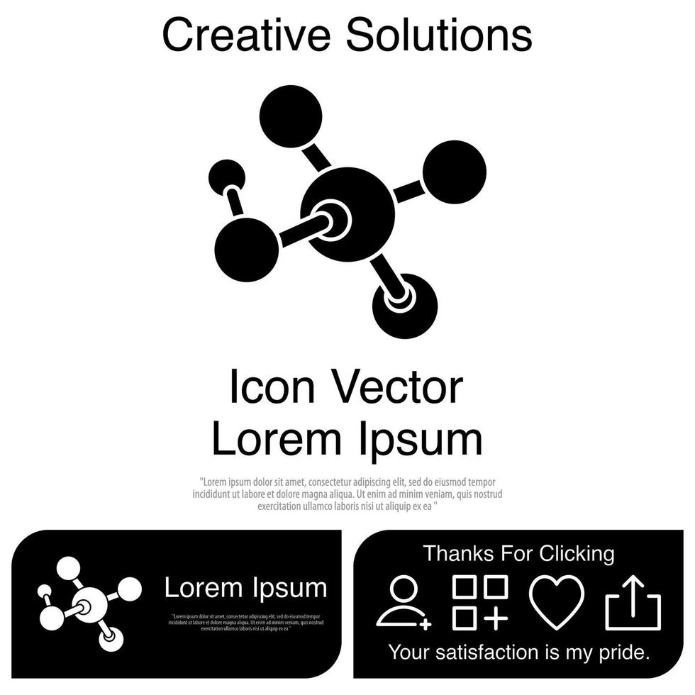 Molecule Icon Vector EPS 10