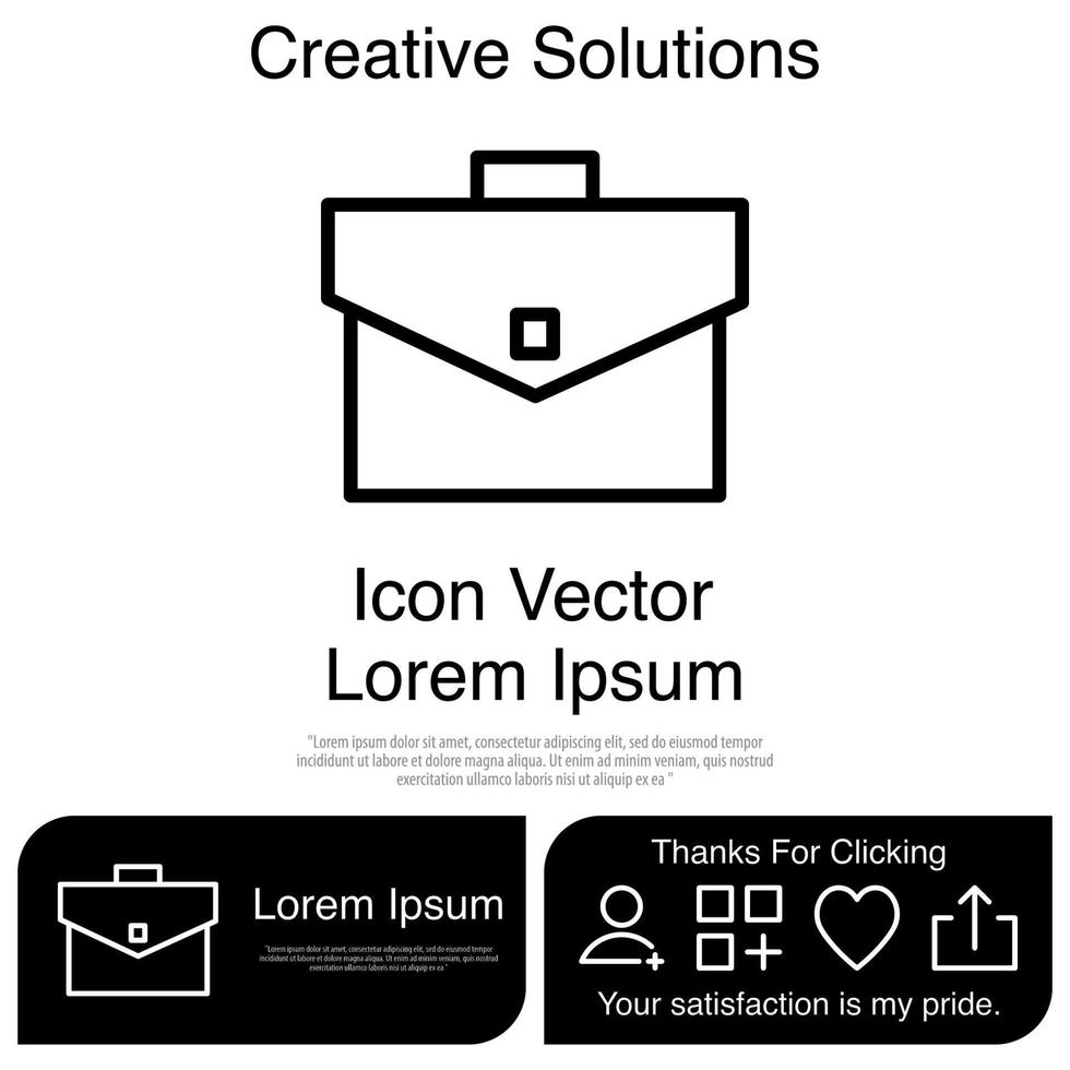 Briefcase Icon Vector EPS 10
