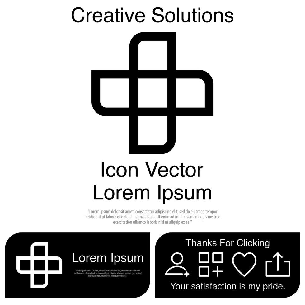 Cross Icon Vector EPS 10