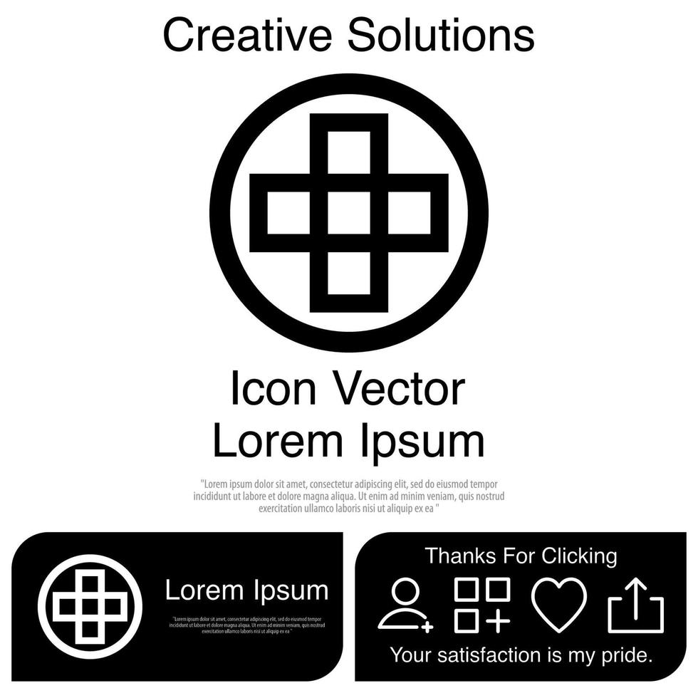 Cruz icono vectoriales eps 10 vector
