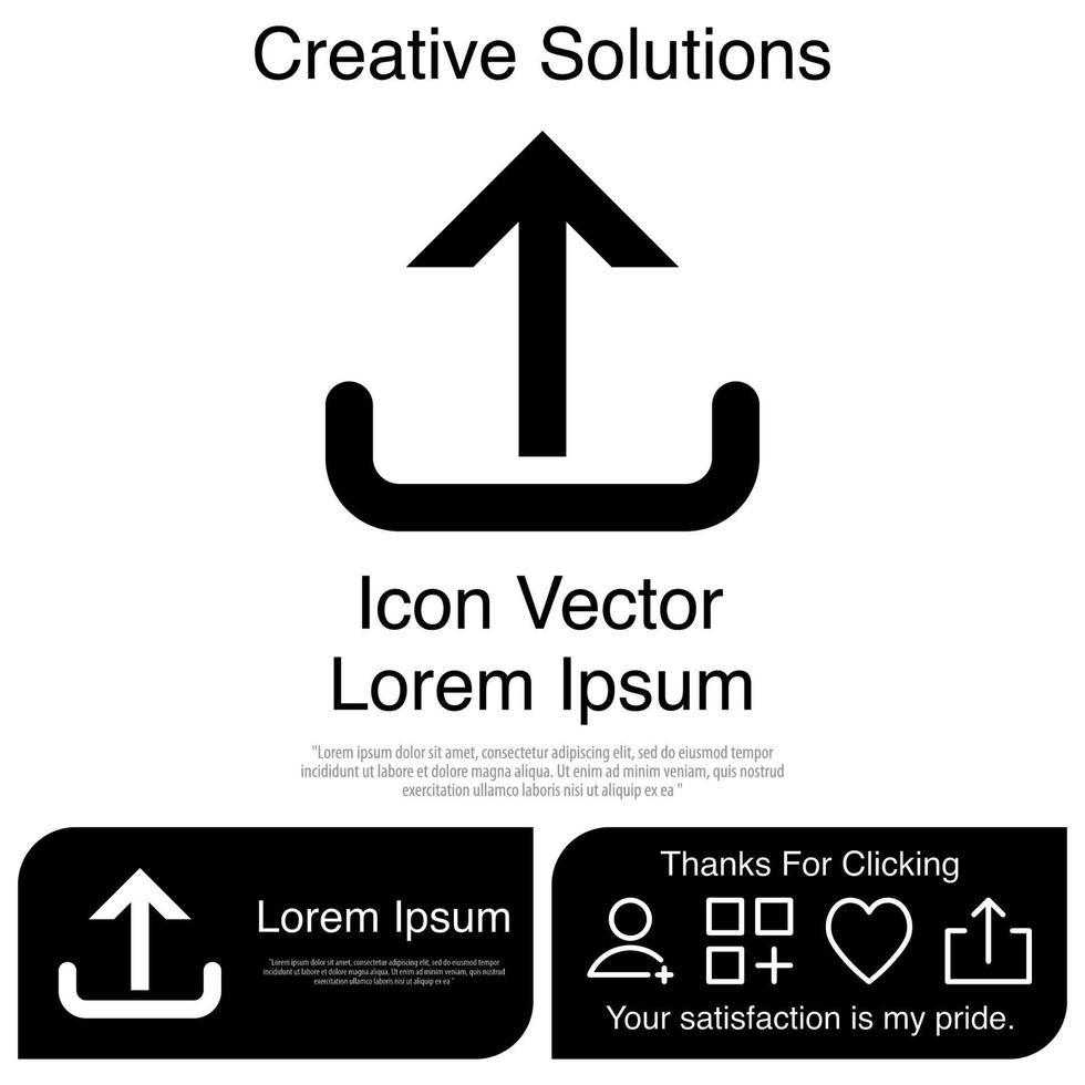 Upload Icon Vector EPS 10