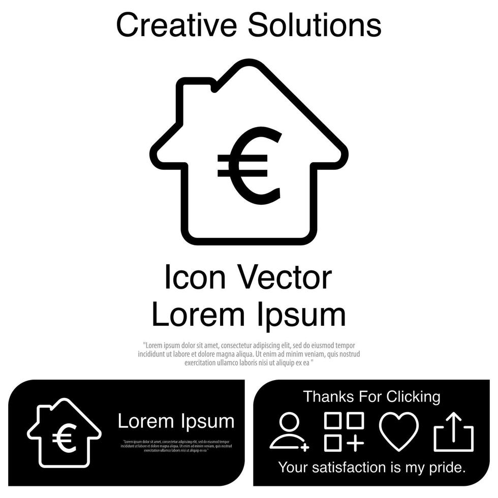 House Money Icon Vector EPS 10