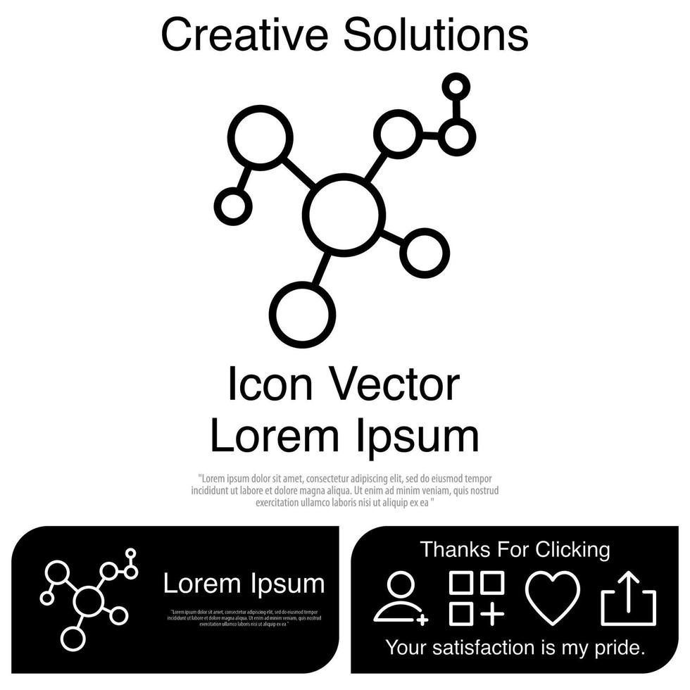 Molecule Icon Vector EPS 10