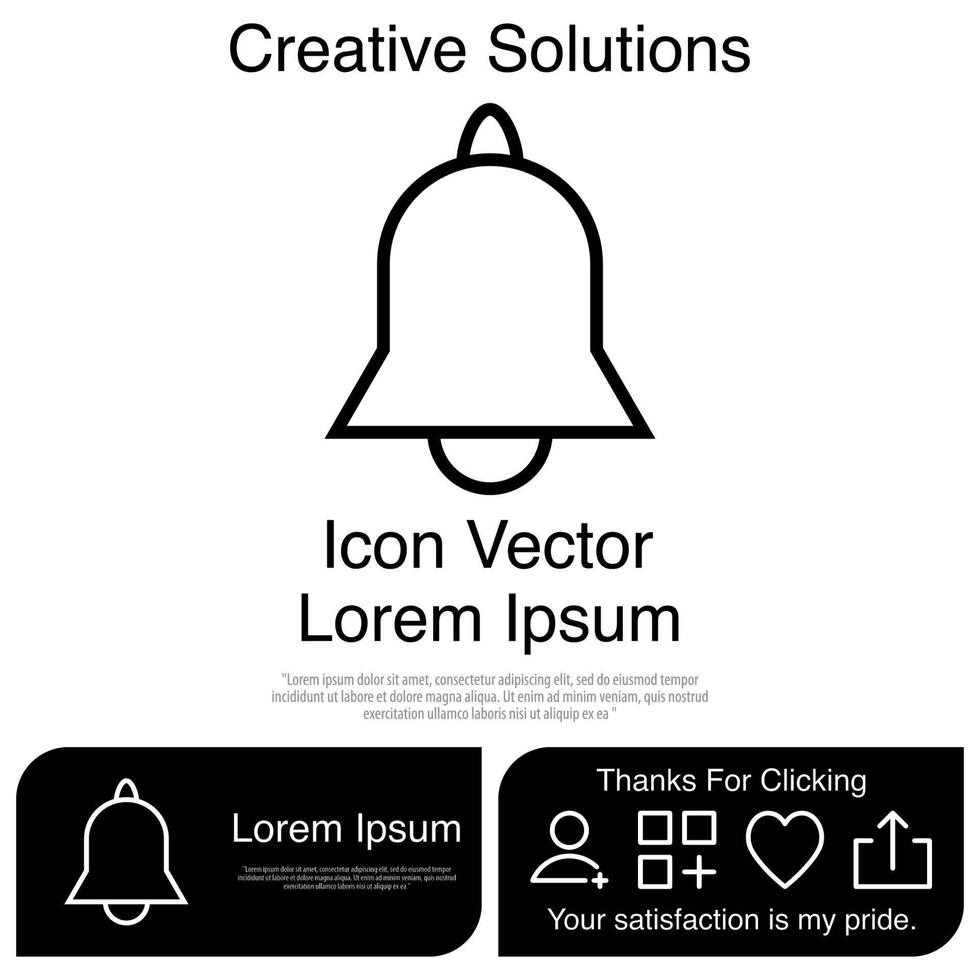 Bell Icon Vector EPS 10