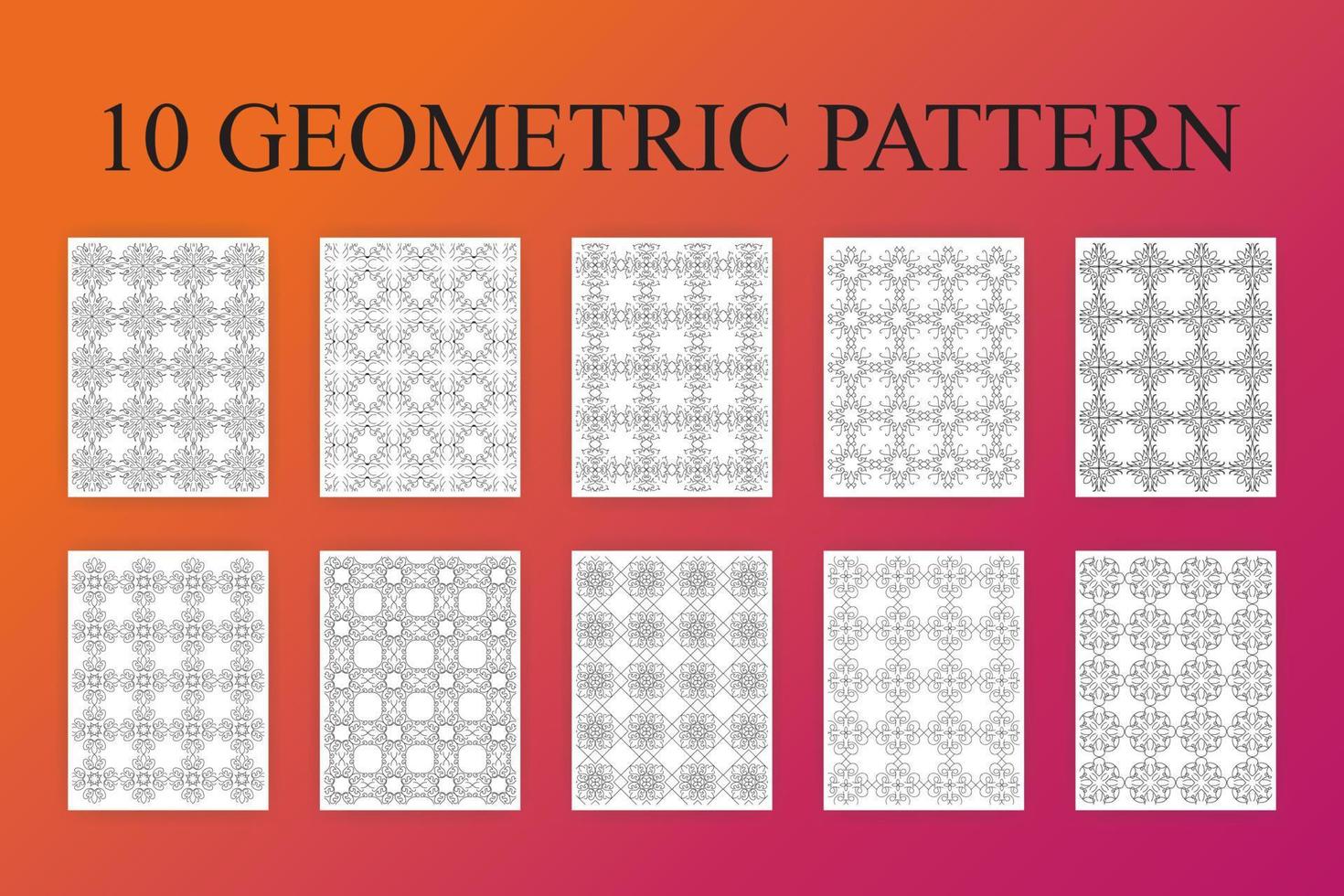 Geometric Pattern Set vector